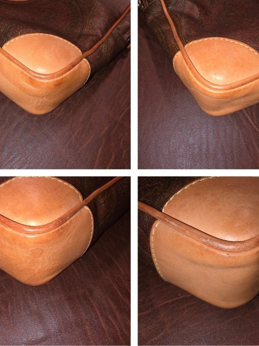 Etro Arnica Briefcase with Vachetta Leather Trim and Suede Interior Vintage - Picture 4 of 7